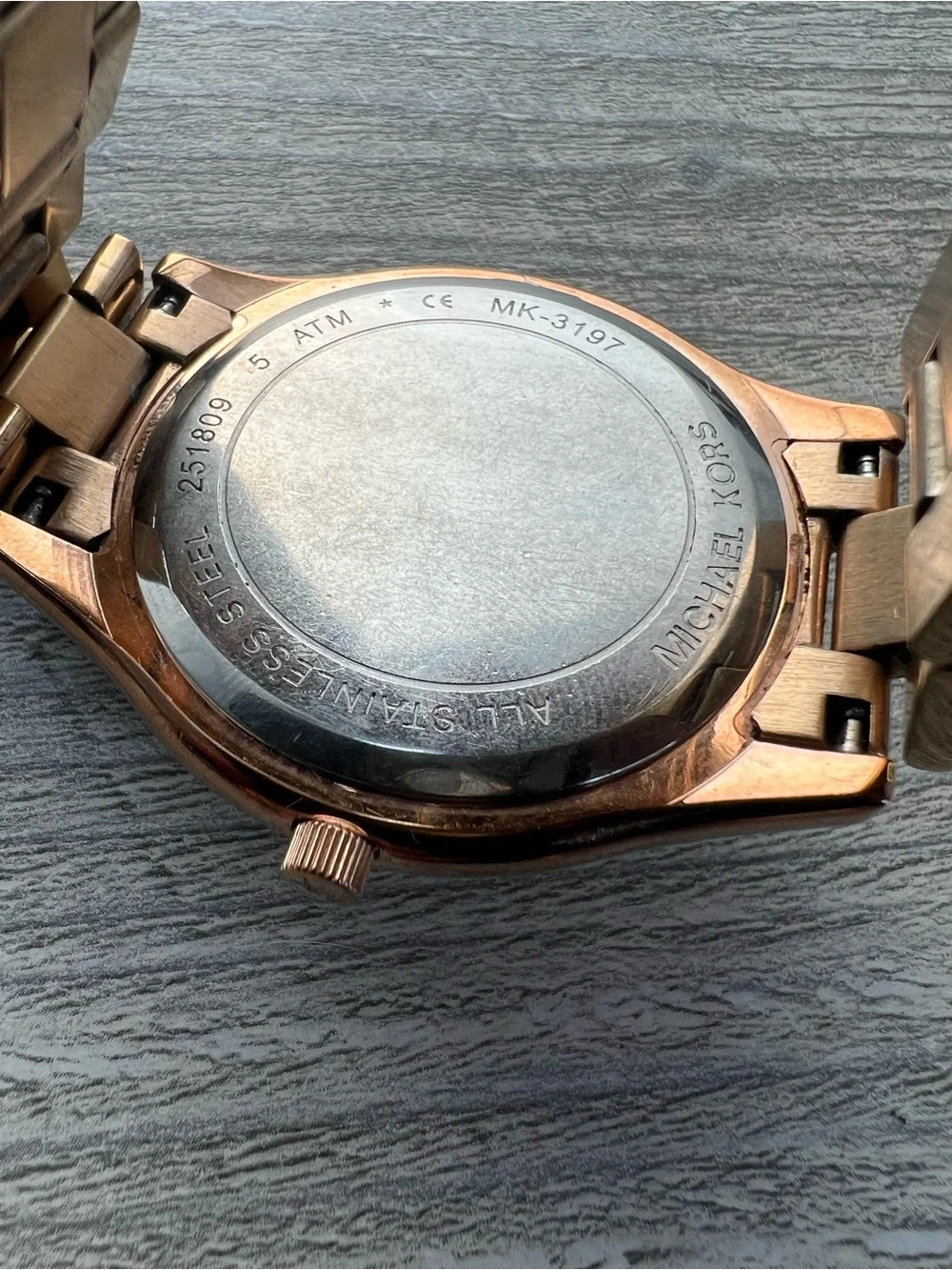 Michael Kors Men's Rose Gold Tone Stainless Bracelet Watch